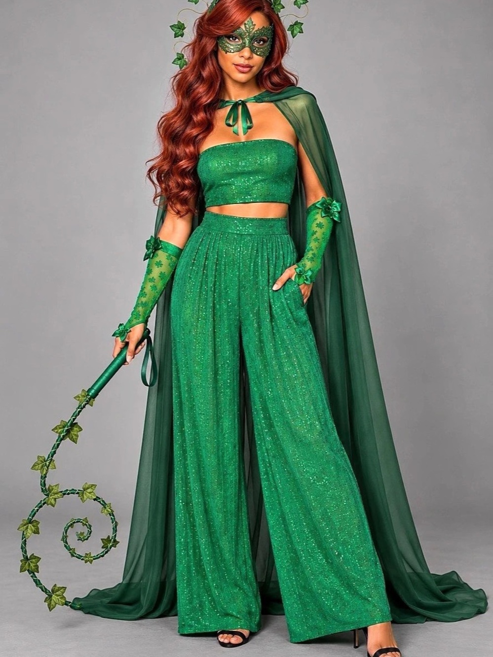 Styled: Poison Ivy Costume Green Set